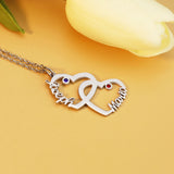 Birthstone Pendant Necklace for Women Chain Choker Birthday Gift Jewelry