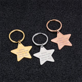 Personalized Pet ID Tag Collar Stainless Steel Charm Engraving Number Anti-Lost