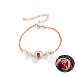Personalized 100 Languages Love Projection Bracelet