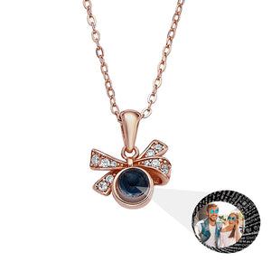 Personalized Photo Projection Necklace Butterfly Pendant