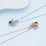 Personalized Photo Projection Necklace Butterfly Pendant