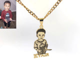 Custom Stainless Steel Photo Necklace for Family