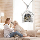 Photo Picture Frame Locket Pendant Necklace Romantic Couple Gift