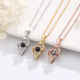 Projection Necklace 100 Languages Couple Romantic Accessories