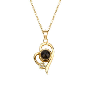 Projection Necklace 100 Languages Couple Romantic Accessories