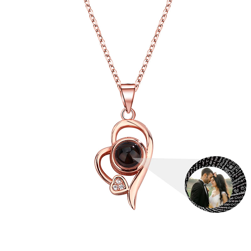Projection Necklace 100 Languages Couple Romantic Accessories