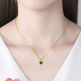 100 Languages LOVE Projection Necklace Round Gift