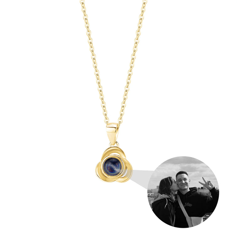 Valentine's Photo Projection Necklace Heart Shaped