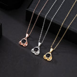 Valentine's Photo Projection Necklace Heart Shaped