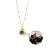 Valentine's Photo Projection Necklace Heart Shaped