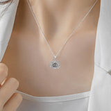 Heart Pendant Wedding Romantic Memory Projection Necklace for Women