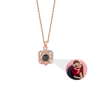 Heart Pendant Wedding Romantic Memory Projection Necklace for Women
