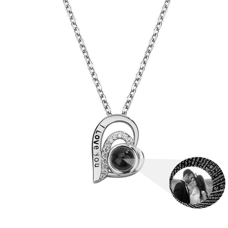 Love Projection Necklace - Personalized Memorial Gift for Her