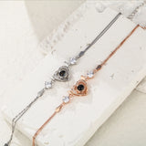 Personalized Circle Photo Bracelet Projection Necklace