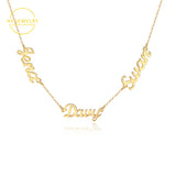 Personalized Name Necklace Kids Custom Nameplate Choker Stainless Steel