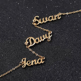 Personalized Name Necklace Kids Custom Nameplate Choker Stainless Steel
