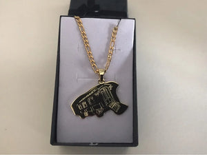 Custom Car Truck Pendant Necklace with Diamond Name Chain