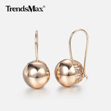 Rose Zircon Dangle Earrings Wedding Party Jewelry