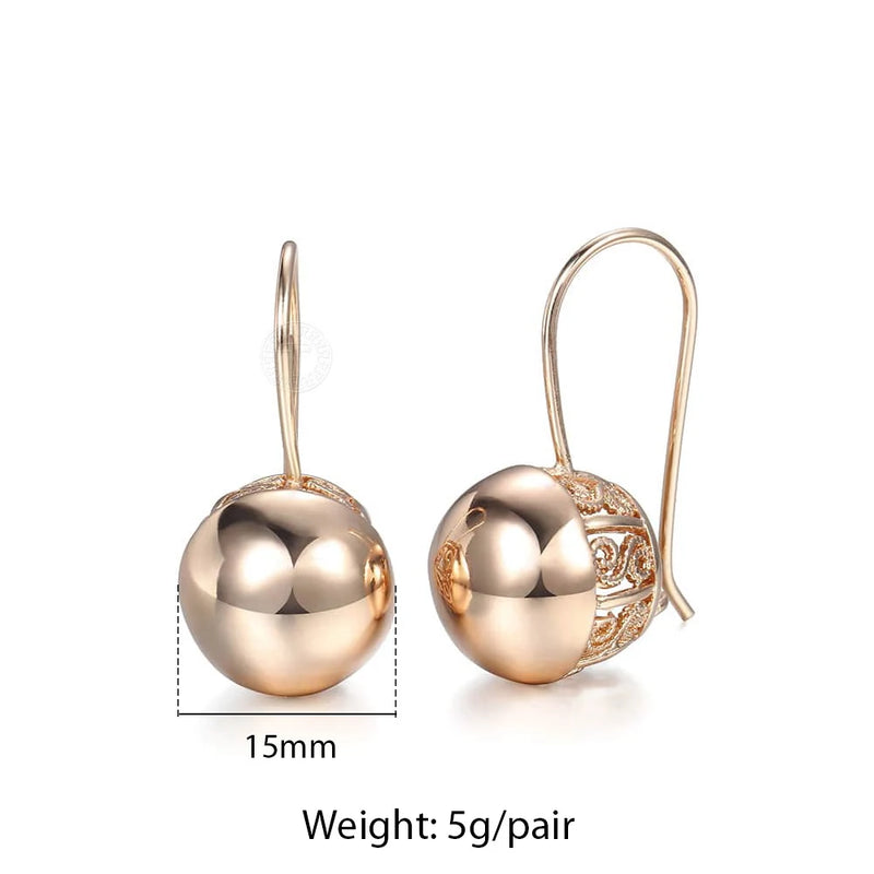 Rose Zircon Dangle Earrings Wedding Party Jewelry