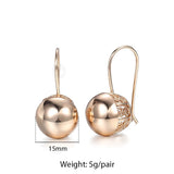 Rose Zircon Dangle Earrings Wedding Party Jewelry