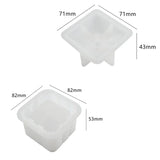 Crystal Epoxy Resin Mold Cube Storage Box