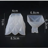 Diamond Jewelry Storage Box Silicone Mold for DIY Crystal Epoxy Resin