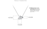 925 Silver Heart Pendant Choker Necklace