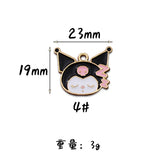 Enamel Rabbit Charm for Jewelry Making DIY