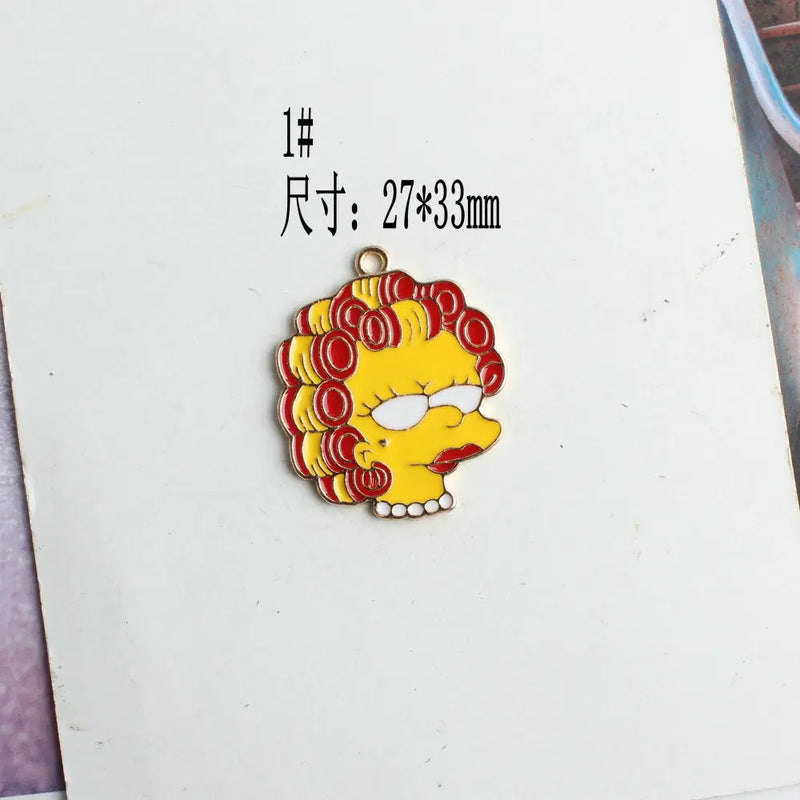 10pcs Cartoon Family Charms DIY Pendant for Jewelry Making