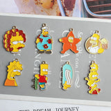 10pcs Cartoon Family Charms DIY Pendant for Jewelry Making