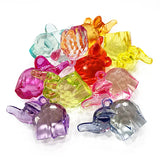 3D Elephant Acrylic Chunky Bubblegum Necklace Pendants 100pcs