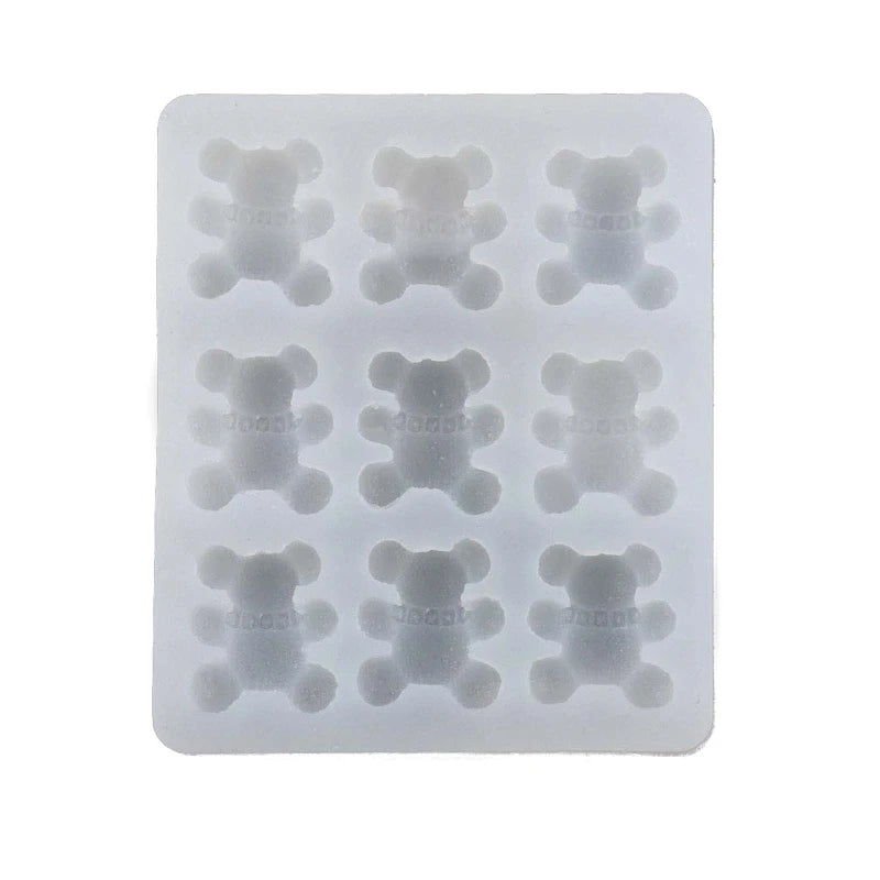 3D Bear Silicone Soap Mold for Fondant Cake Topper Decorating