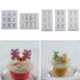 3D Bear Silicone Soap Mold for Fondant Cake Topper Decorating