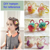 3D Rabbit Flowers Chiffon Bunny DIY Headbands Supplies