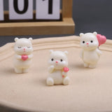 3D Heart Love Bear Silicone Mold DIY Soap Candle Chocolate Mould