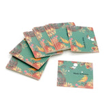 100pcs Flowers Bees Green Printing Earrings Cards Jewelry Package Display