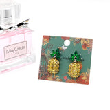 100pcs Flowers Bees Green Printing Earrings Cards Jewelry Package Display