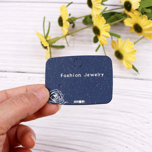 Rose Stud Earrings Display Cards 100pcs/lot