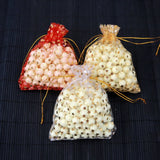 50Pcs/lot Star Organza Bag Wedding Candy Gift Bags - Gold/Red/White