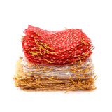 50Pcs/lot Star Organza Bag Wedding Candy Gift Bags - Gold/Red/White