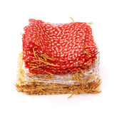 50Pcs/lot Star Organza Bag Wedding Candy Gift Bags - Gold/Red/White