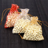 50Pcs/lot Star Organza Bag Wedding Candy Gift Bags - Gold/Red/White