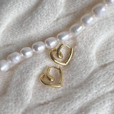 925 Silver Sterling 18K Heart Earrings For Women