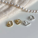 925 Silver Sterling 18K Heart Earrings For Women