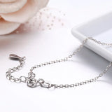 925 Sterling Silver Chain Moon Cat Gatos Charm Bracelet Women Girls Jewelry