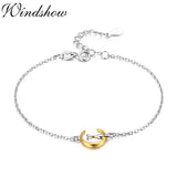 925 Sterling Silver Chain Moon Cat Gatos Charm Bracelet Women Girls Jewelry