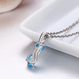 925 Silver Gatos Small Cats Charm Pendant Necklace For Women Girls