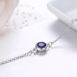 925 Silver CZ Charm Bracelet For Women Girls Jewelry