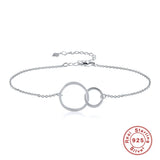 925 Silver Charm Bracelet Wedding Fine Jewelry INS Bracelets