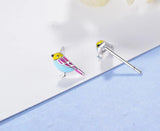 925 Silver Bird Stud Earrings For Kids